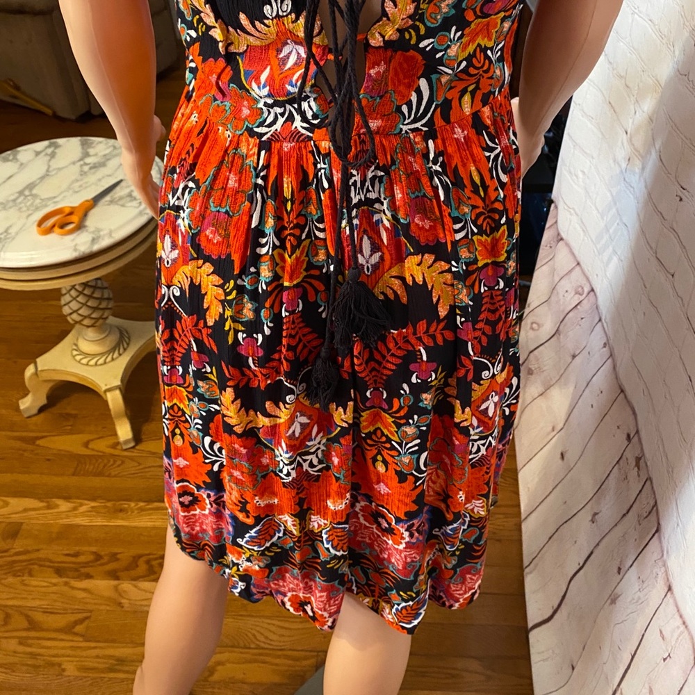 Band of Gypsies black, orange, & red boho dress size mediun - Picture 5 of 16